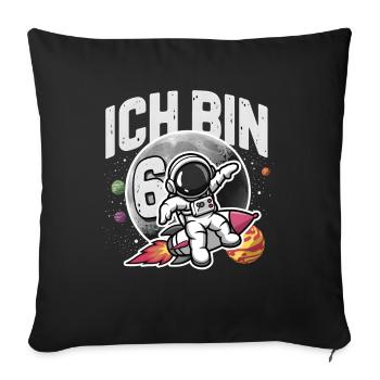 6th Birthday Boys 6 Years Astronaut Birthday - Sofa pillowcase 17,3'' x 17,3'' (45 x 45 cm) - black - Front