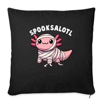 Axolotl Lover Halloween Momie - Housse de coussin décorative 45 x 45 cm - noir - Devant