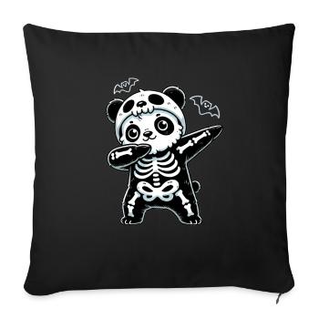 Fox Halloween Skeleton Kids Women Men Fox - Sofa pillowcase 17,3'' x 17,3'' (45 x 45 cm) - black - Front