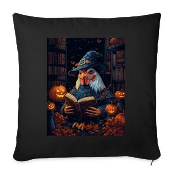 Halloween Gift Women Rooster Men Kids Decoration - Sofa pillowcase 17,3'' x 17,3'' (45 x 45 cm) - black - Front