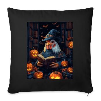 Halloween Gift Women Rooster Men Kids Decoration - Sofa pillowcase 17,3'' x 17,3'' (45 x 45 cm) - black - Front