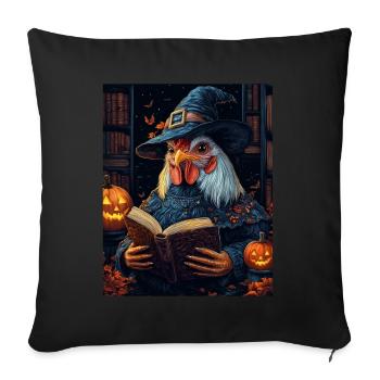 Halloween Gift Women Rooster Men Kids Decoration - Sofa pillowcase 17,3'' x 17,3'' (45 x 45 cm) - black - Front
