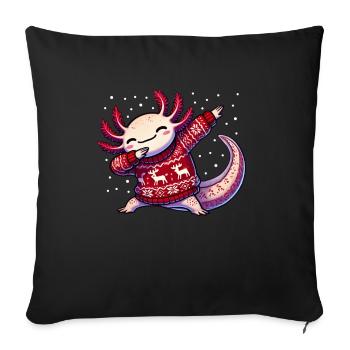 Noël Axolotl Noël laid - Housse de coussin décorative 45 x 45 cm - noir - Devant