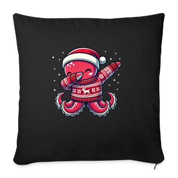 Weihnachten Pieuvre Moche Noël - Housse de coussin décorative 45 x 45 cm - noir - Devant