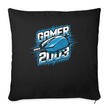 Gamer Since 1993 Geek Birthday Gift - Sofa pillowcase 17,3'' x 17,3'' (45 x 45 cm) - black - Front