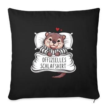 Official Sweet Koala Sleep Shirt - Sofa pillowcase 17,3'' x 17,3'' (45 x 45 cm) - black - Front