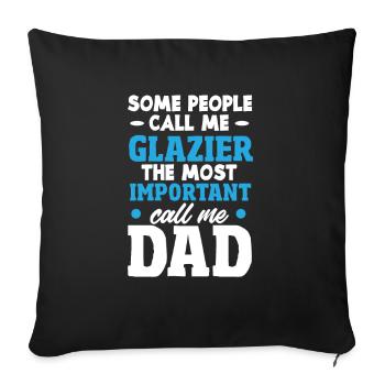Glaser Geschenk - Sofakissenbezug 45 x 45 cm - Schwarz - Vorne
