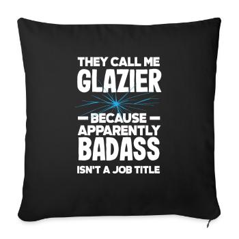 Glaser Geschenk - Sofakissenbezug 45 x 45 cm - Schwarz - Vorne