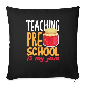 Funny Teacher Teacher Gift - Sofa pillowcase 17,3'' x 17,3'' (45 x 45 cm) - black - Front