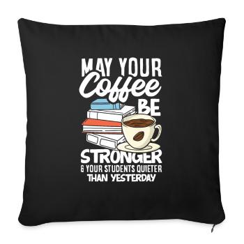 Funny Teacher Teacher Gift - Sofa pillowcase 17,3'' x 17,3'' (45 x 45 cm) - black - Front