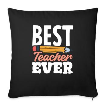 Funny Teacher Teacher Gift - Sofa pillowcase 17,3'' x 17,3'' (45 x 45 cm) - black - Front