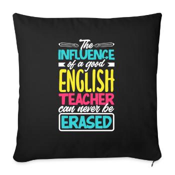 Funny Teacher Teacher Gift - Sofa pillowcase 17,3'' x 17,3'' (45 x 45 cm) - black - Front