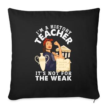 Funny Teacher Teacher Gift - Sofa pillowcase 17,3'' x 17,3'' (45 x 45 cm) - black - Front