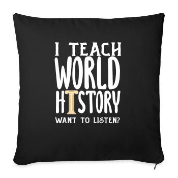 Funny Teacher Teacher Gift - Sofa pillowcase 17,3'' x 17,3'' (45 x 45 cm) - black - Front