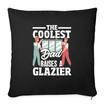 Glaser Geschenk - Sofakissenbezug 45 x 45 cm - Schwarz - Vorne