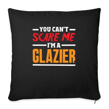 Glaser Geschenk - Sofakissenbezug 45 x 45 cm - Schwarz - Vorne