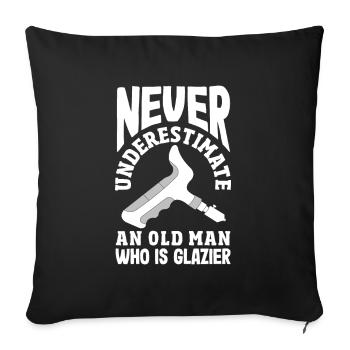 Glaser Geschenk - Sofakissenbezug 45 x 45 cm - Schwarz - Vorne