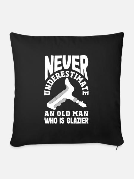 Glaser Geschenk - Sofakissenbezug 45 x 45 cm - Schwarz