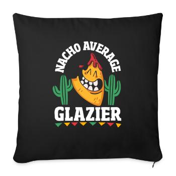 Glaser Geschenk - Sofakissenbezug 45 x 45 cm - Schwarz - Vorne