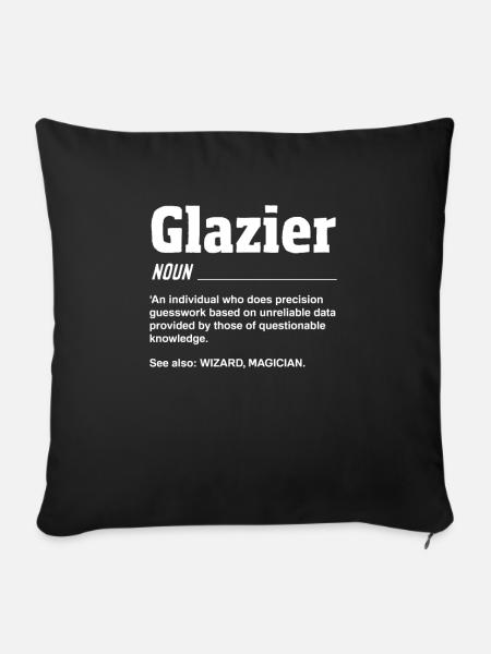 Glaser Geschenk - Sofakissenbezug 45 x 45 cm - Schwarz