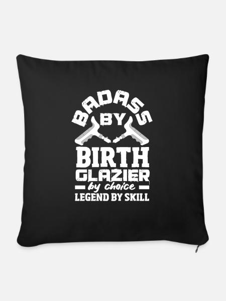 Glaser Geschenk - Sofakissenbezug 45 x 45 cm - Schwarz