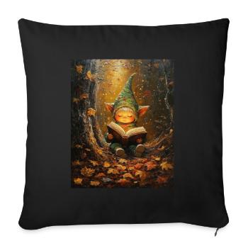 Christmas Elf Women Men Children Christmas - Sofa pillowcase 17,3'' x 17,3'' (45 x 45 cm) - black - Front