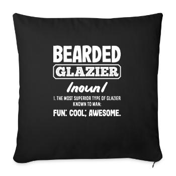 Glaser Geschenk - Sofakissenbezug 45 x 45 cm - Schwarz - Vorne