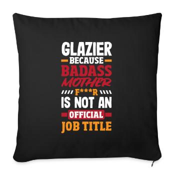 Glaser Geschenk - Sofakissenbezug 45 x 45 cm - Schwarz - Vorne