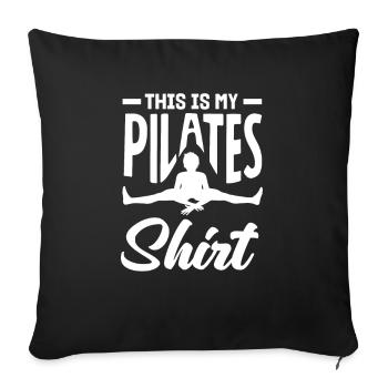C’est ma chemise de Pilates - Housse de coussin décorative 45 x 45 cm - noir - Devant