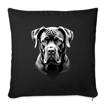 Cane Corso für einen Cane Corso Besitzer - Sofakissenbezug 45 x 45 cm - Schwarz - Vorne