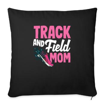 Athletics Athletes - Sofa pillowcase 17,3'' x 17,3'' (45 x 45 cm) - black - Front