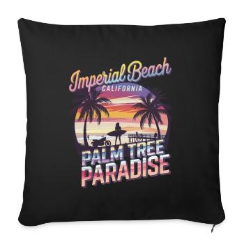 Colorful Beach Sunset Design For Surfers für - Sofakissenbezug 45 x 45 cm - Schwarz - Vorne