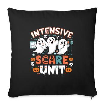 Krankenschwester Geist Gespenster Halloween - Sofakissenbezug 45 x 45 cm - Schwarz - Vorne