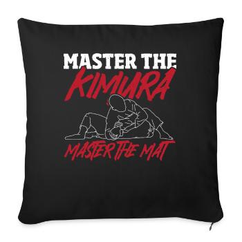 Karate MMA BJJ Kimura Jiu-Jitsu - Sofa pillowcase 17,3'' x 17,3'' (45 x 45 cm) - black - Front