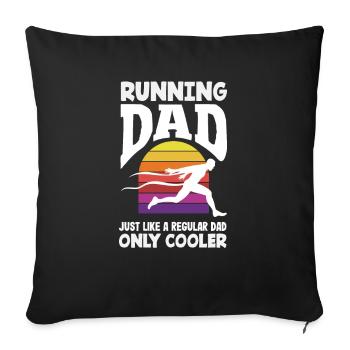 Athletics Athletes - Sofa pillowcase 17,3'' x 17,3'' (45 x 45 cm) - black - Front