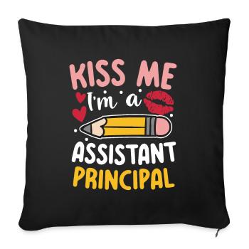I'm An Assistant Principal - Sofakissenbezug 45 x 45 cm - Schwarz - Vorne