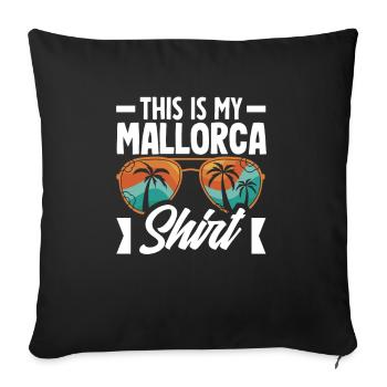 Mallorca Party Crew Mallorca Holidays - Sofa pillowcase 17,3'' x 17,3'' (45 x 45 cm) - black - Front