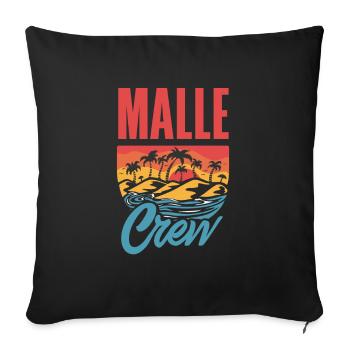 Mallorca Party Crew Mallorca Holidays - Sofa pillowcase 17,3'' x 17,3'' (45 x 45 cm) - black - Front