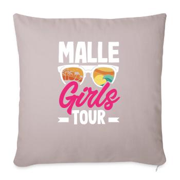 Mallorca Party Crew Vacances Majorque - Housse de coussin décorative 45 x 45 cm - taupe clair - Devant
