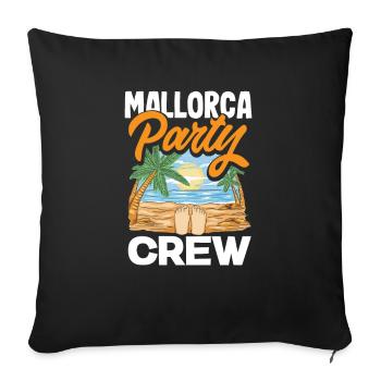 Mallorca Party Crew Mallorca Holidays - Sofa pillowcase 17,3'' x 17,3'' (45 x 45 cm) - black - Front