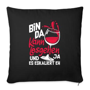 Mallorca Party Crew Mallorca Holidays - Sofa pillowcase 17,3'' x 17,3'' (45 x 45 cm) - black - Front