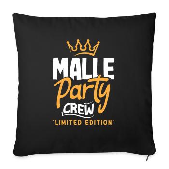 Mallorca Party Crew Mallorca Holidays - Sofa pillowcase 17,3'' x 17,3'' (45 x 45 cm) - black - Front