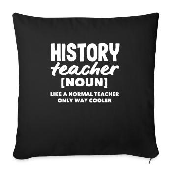 Funny Teacher Teacher Gift - Sofa pillowcase 17,3'' x 17,3'' (45 x 45 cm) - black - Front
