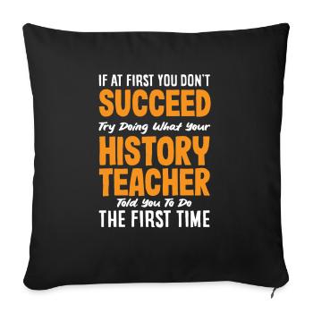 Funny Teacher Teacher Gift - Sofa pillowcase 17,3'' x 17,3'' (45 x 45 cm) - black - Front
