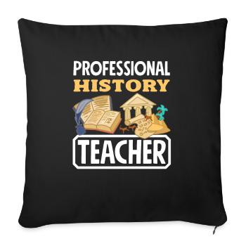Funny Teacher Teacher Gift - Sofa pillowcase 17,3'' x 17,3'' (45 x 45 cm) - black - Front