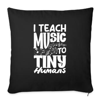 Funny Teacher Teacher Gift - Sofa pillowcase 17,3'' x 17,3'' (45 x 45 cm) - black - Front