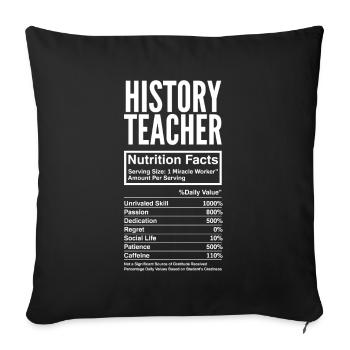 Funny Teacher Teacher Gift - Sofa pillowcase 17,3'' x 17,3'' (45 x 45 cm) - black - Front