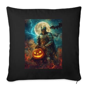 Halloween Geschenk Frauen Ritter Männer Kinder - Sofakissenbezug 45 x 45 cm - Schwarz - Vorne
