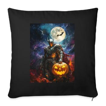 Halloween Geschenk Frauen Ritter Männer Kinder - Sofakissenbezug 45 x 45 cm - Schwarz - Vorne