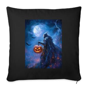 Halloween Geschenk Frauen Ritter Männer Kinder - Sofakissenbezug 45 x 45 cm - Schwarz - Vorne